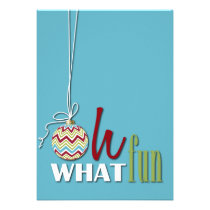Fun Whimsical Christmas Party Invitation invitations