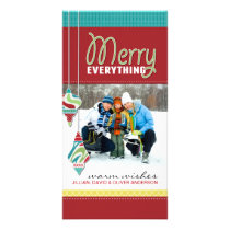 Fun Whimsical Christmas Photo Card photo cards
