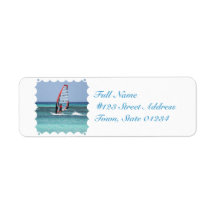 Fun Windsurfing Return Address Label