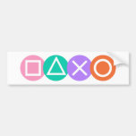 Fundamental Game Symbols Bumper Stickers