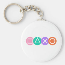 Fundamental Game Symbols Key Chain