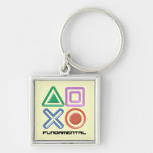 Fundamental Game Symbols Keychains