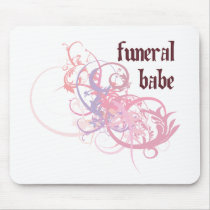 Funeral Babe Mouse Mat