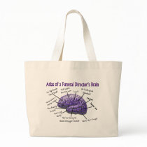 Funeral Director/Mortician Funny Brain Design Bags