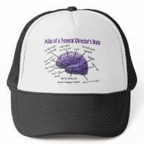Funeral Director/Mortician Funny Brain Design Hats