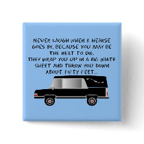 Funeral Director/Mortician Funny Hearse Design Pin