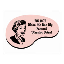 Funeral Director Voice Postcards