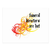 Funeral Directors Are Hot Postcard