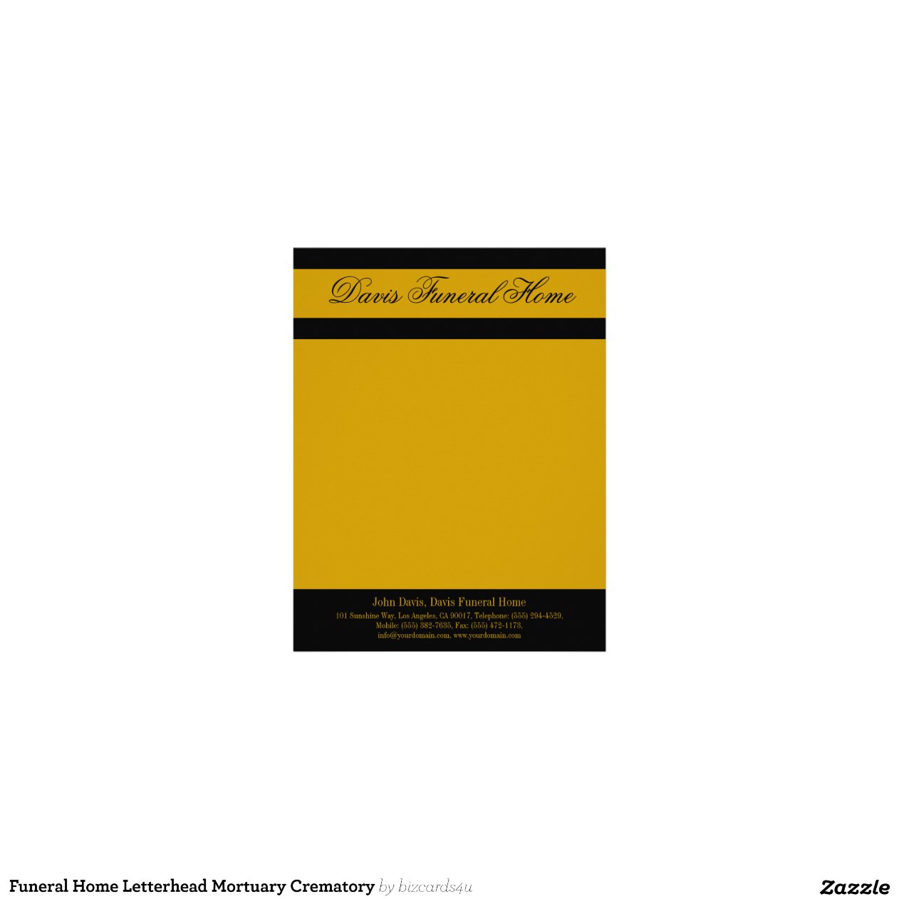 funeral home letterhead mortuary crematory zazzle funeral home letterhead