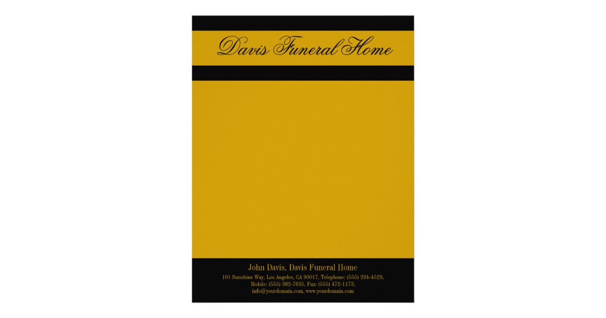 funeral home letterhead mortuary crematory zazzle funeral home letterhead