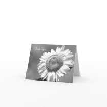 Funeral Thank You Note Card -- Sunflower