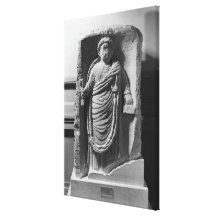 Funerary stela of a notary, from Deux-Sevres Gallery Wrap Canvas