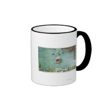 Funiculaire croisant le tourbillon tasse à café