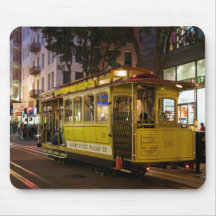 Funiculaire la nuit Mousepad Tapis De Souris