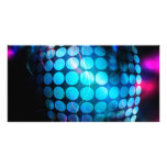 Funky 3D Circles Background Custom Photo Card