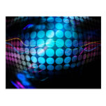 Funky 3D Circles Background Post Card