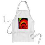 Funky Abstract Circles Art Apron