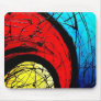 Funky Abstract Circles Art Mouse Mat