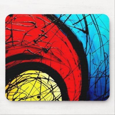 Funky Abstract Circles Art by GroovyFinds