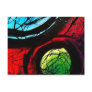Funky Abstract Dots Art Postcard