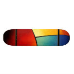 Funky Abstract Geometric Art Skateboard Deck