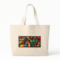 Funky Abstract Swirly Art Bags