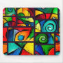 Funky Abstract Swirly Art Mousepads