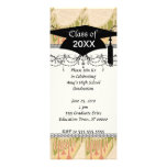 funky art nouveau pattern abstraction graduation invitation