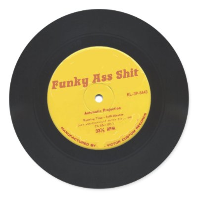 Funky Ass Shit Round Sticker by BoogieMonst