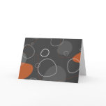 Funky atomic style greeting card