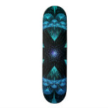 Funky Awesome Decorative Flower Star Burst Fractal Skateboard Deck