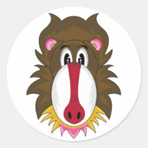 Funky Baboon Sticker