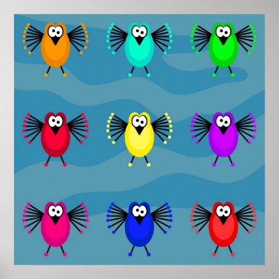 Funky Birds by prawny