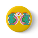 Funky Boy Loves Girl Button