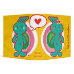 Funky Boy Loves Girl Valentine Cute Cartoon Binder