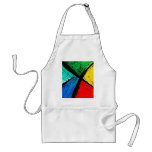 Funky Bright Abstract Art Painting Aprons