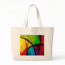 Funky Bright Abstract Art Painting Bags