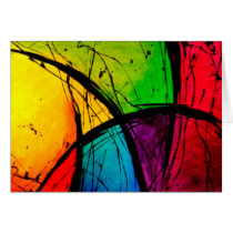 Funky Bright Abstract Art Painting