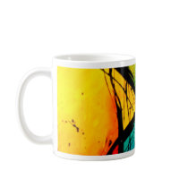 Funky Bright Abstract Art Painting Coffee Mugs