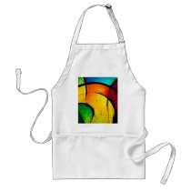 Funky Bright Colours Abstract Art Apron