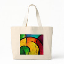 Funky Bright Colours Abstract Art Bags