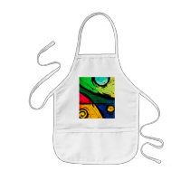 Funky Bright Colours Abstract Art - Customized Aprons