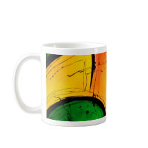 Funky Bright Colours Abstract Art Mug