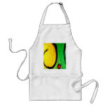 Funky Bright  Yellow & Green Abstract Art Apron