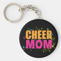 Funky Cheer Mom Keychain