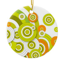 Funky circles christmas tree ornaments