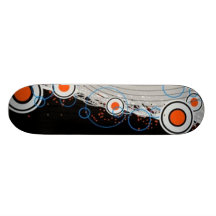 Funky Circular Pattern Skateboard