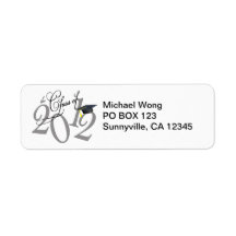 Funky Class of 2012 Address labels
