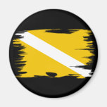 Funky Colour Dive Flag Magnet