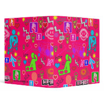 Funky Cool DJ Icons Custom Binder